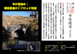 隧道レッドデータブック（45）参陵隧道（奈良県）