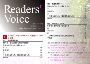 Readers’ Voice【FREE！】