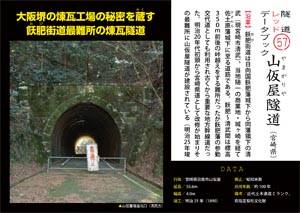隧道レッドデータブック（57） 山仮屋隧道（宮崎県）